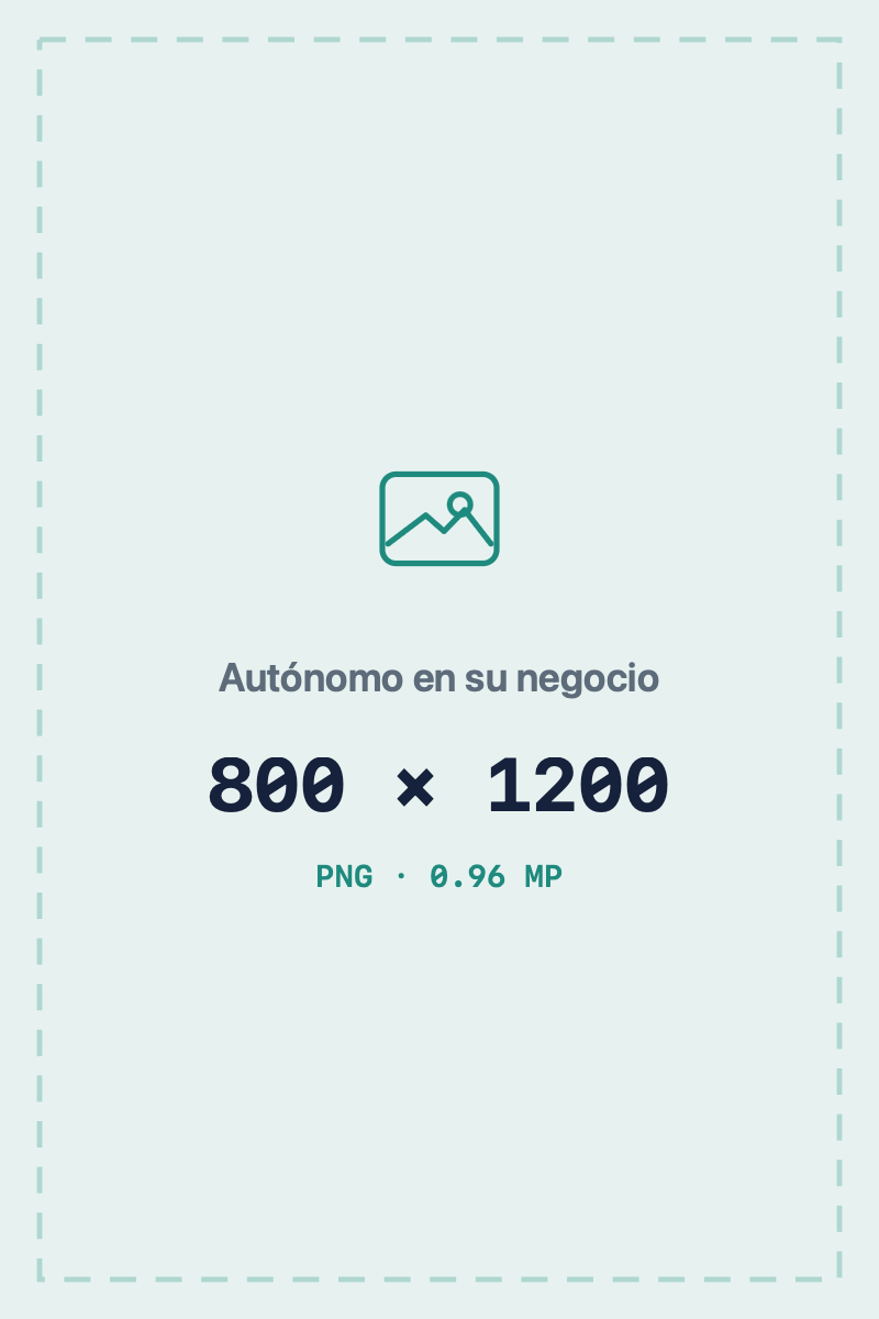 Autónomo trabajando en su negocio