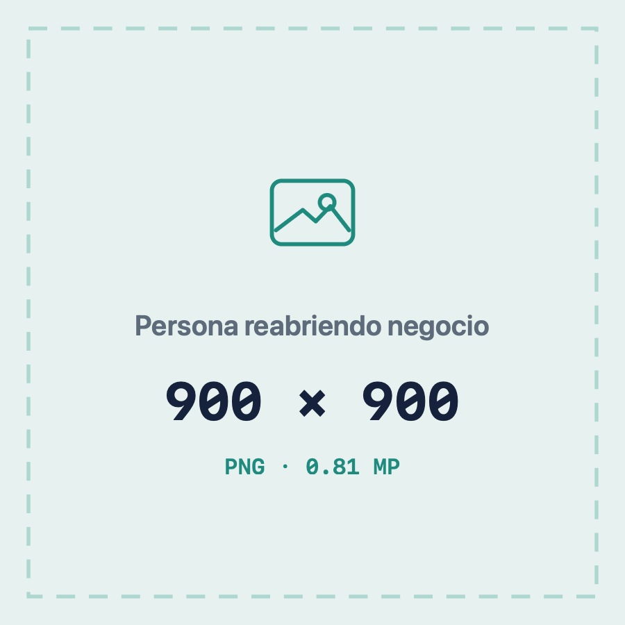 Persona reabriendo su negocio tras la Segunda Oportunidad
